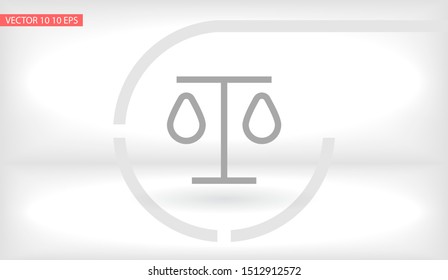Vector icon Libra 10 EPS . Lorem Ipsum Illustration design