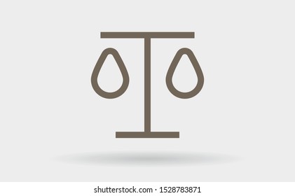 Vector icon Libra 10 EPS . Lorem Ipsum Illustration design