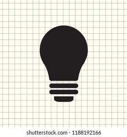 Vector icon light bulb