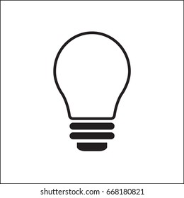 Vector icon light bulb
