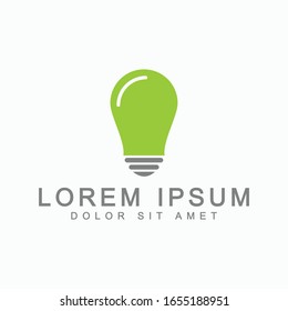 Icono vector de un icono de la bombilla, Signo de ideas, soluciones, concepto de pensamiento. Iluminación eléctrica