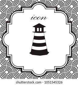 Vector icon lighthouse