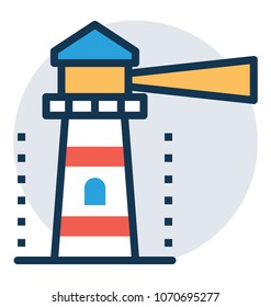 
Vector icon of a lighthouse
