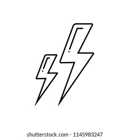 Vector icon for lightning 
