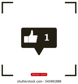 vector icon like - stock vector