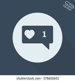 vector icon like - stock vector