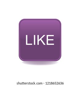 Vector icon like, web design element