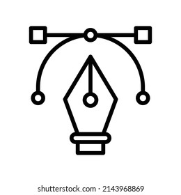 Vector Icon. Line Art Style Design Isolated On White Background