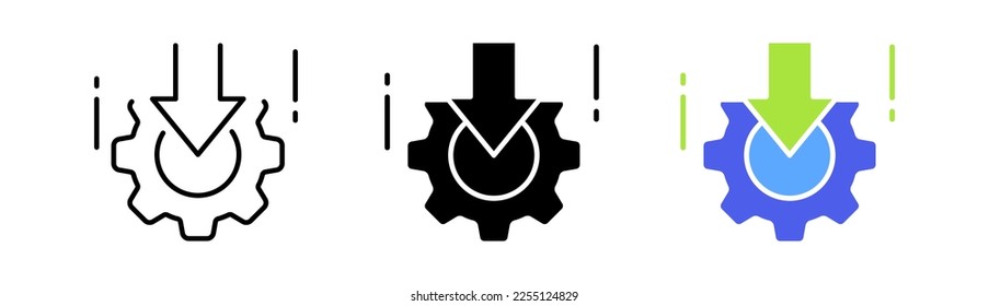 Icono de vector en línea, estilo negro y colorido sobre fondo blanco