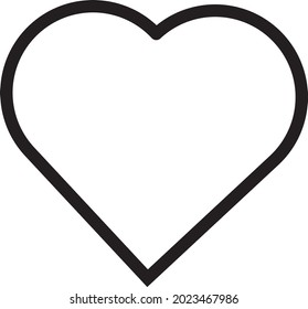 vector icon line heart love.Eps