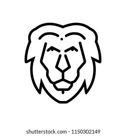Vector icon for  lion