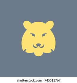 Vector icon of lion. Eps-10.