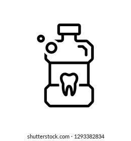 Vector icon for listerine