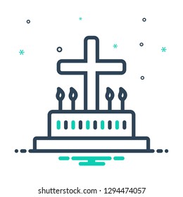 Vector icon for liturgic