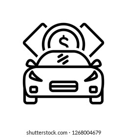 Vector icon for loan