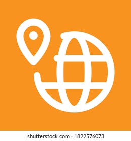 Vector icon for locator EPS10