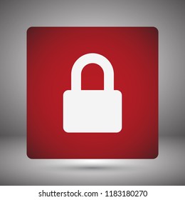Vector icon lock 10 EPS