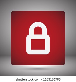Vector icon lock 10 EPS