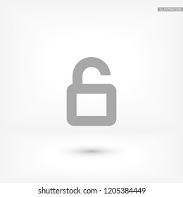 Vector icon lock 10 EPS