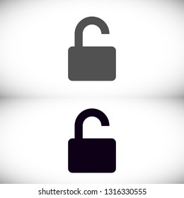 Vector icon lock 10 EPS