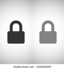 Vector icon lock 10 EPS