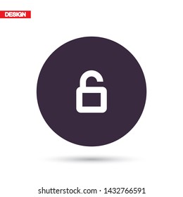 Vector icon lock 10 EPS  