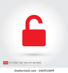 Vector icon lock 10 EPS  