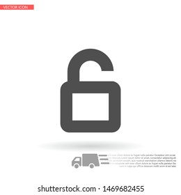 Vector icon lock 10 EPS . Lorem Ipsum Illustration design