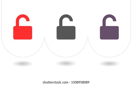 Vector icon lock 10 EPS . Lorem Ipsum Illustration design