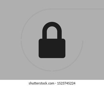 Vector icon lock 10 EPS . Lorem Ipsum Illustration design