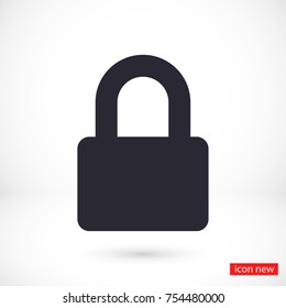 Vector icon lock 10 EPS