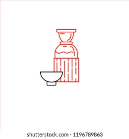Vector icon and logo for asian, japan food and seafood