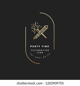Vector icon and logo celebration merry Christmas and Happy New Year