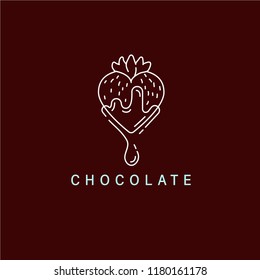 Vector icon and logo for chocolate and sweet