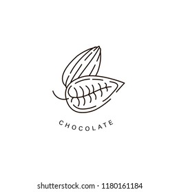 Vector icon and logo for chocolate and sweet