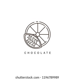 Vector icon and logo for chocolate and sweet