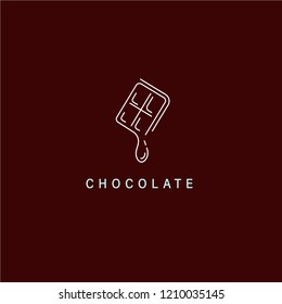 Vector icon and logo for chocolate and sweet