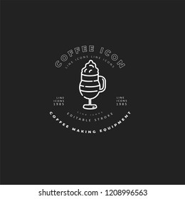 Vector icon and logo for coffee making equipment