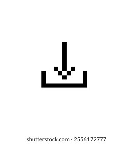Vector icon logo download in pixel style