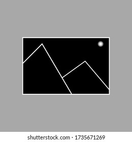 Vector icon icon. logo, emblem. vector photo gallery icon