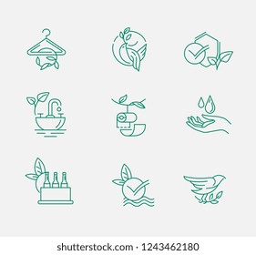 Vector Icon Logo Environmental Protection Recycling Stock Vector ...