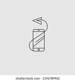 Vector icon and logo for food online deliwery