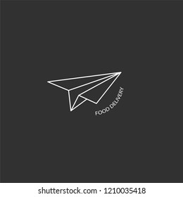 Vector icon and logo for food online deliwery