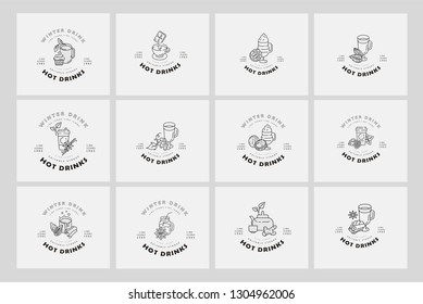 Vector icon and logo honey. Editable outline stroke size. Line flat contour, thin and linear design. Simple icons. Concept illustration. Sign, symbol, element.