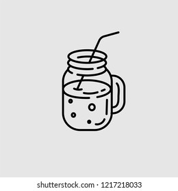 Vector icon and logo hot drinks for cold weather, merry Christmas