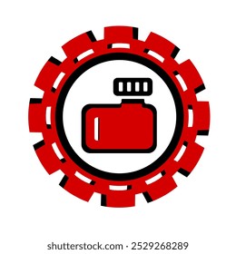 Icono de Vector, logotipo, ilustración con piezas de automóviles. Autopartes. Servicio de coche. Tienda de autopartes.	