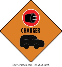 vector, icon, logo, industry, vehicle battery charger, electric car