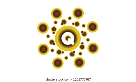 vector icon logo letter q