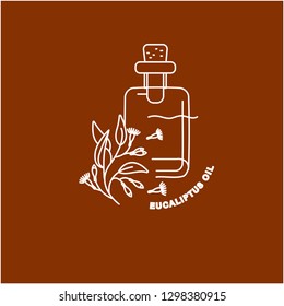 Vector icon and logo for natural cosmetics oil care dry skin. Editable outline stroke size. Line flat contour, thin and linear design. Simple icons. Concept illustration. Sign, symbol, element.