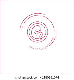 Vector icon and logo for pegnancy and gynecology